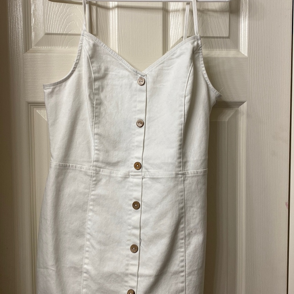 White Denim style dress